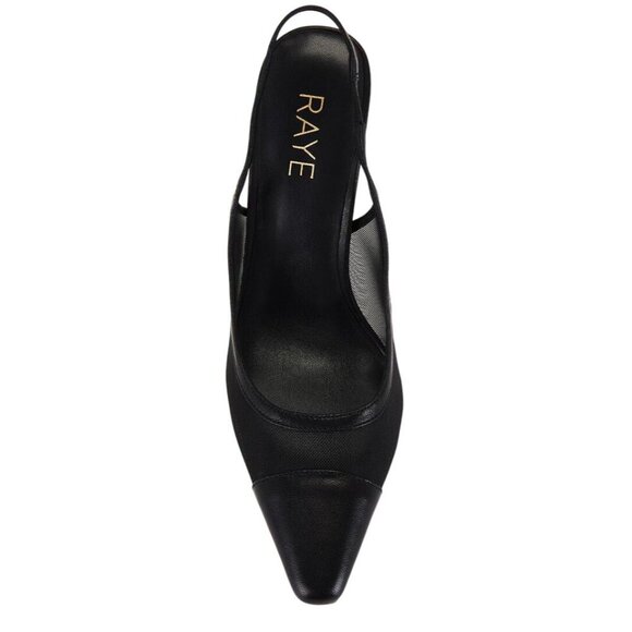 RAYE Vaneau Slingback Pointy Pumps in Black 9 with box Womens High Heels - Picture 3 of 9